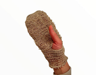 Linen shower and massage glove - MARUSHA