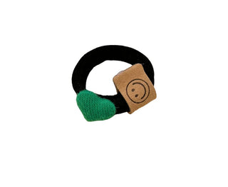 Hair band with Leather Cute smiling face - MARUSHA
