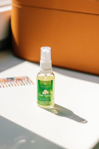 Marusha hair spray with silk and Rosemary