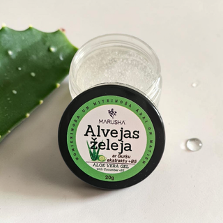 Alvejas želeja ar alvejas lapu