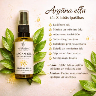 Argāna eļļa ķermenim, matiem, sejai un tās iedarbība