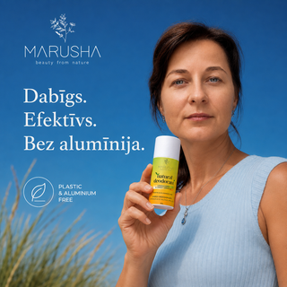 Dabīgs eko dezoforants bez alumīnija pusaudžiem un pieugušajiem MARUSHA vadītājas rokās