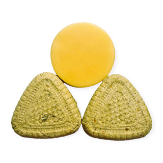 Cietie šampūni gaišiem matiem un viens matu cietais kondicionieris bez iepakojuma zero waste 