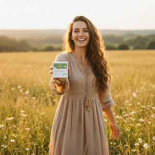 Solid shampoo bar for blond and grey hair in arms