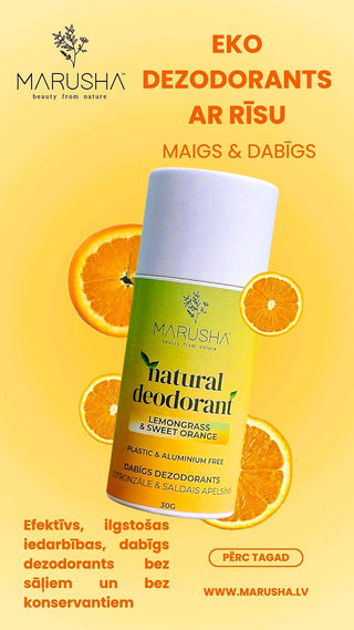 Dabīgie dezodoranti bez sāļiem un bez alumīnija jauniešiem un pieaugušajiem jutīgai ādai
