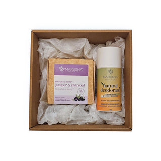 Dāvanu komplekts vīrietim un draugam ar dezodorantu un dabīgām ziepēm