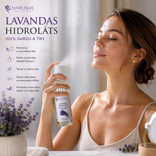 Lavender flower water use on skin
