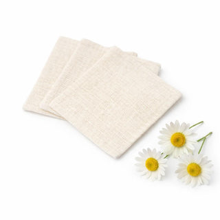 Sejas attīrīšanas spilventiņi un lina dvieļi