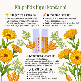 Lūpu balzami ar ekstraktiem ja plaisā lūpu kaktiņi un ja ir sausas lūpas
