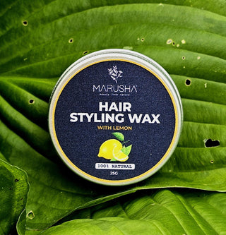 Hair styling wax with Lemon
