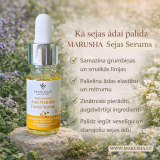 Marusha Dabīgs sejas serums un pieci veidi kā tas palīdz ādas kopšanā
