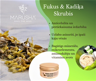Sugar Scrub with Fucus algea, Juniper, Peppermint, 70g - MARUSHA