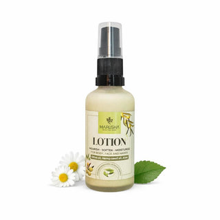 Moisturizing body lotion with aloe for dry and sensitive skin and for woman and man after shave