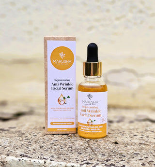 Pretgrumbu sejas serums ar kastīti