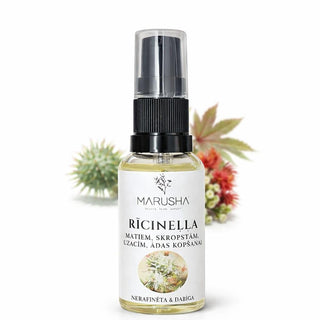 Rīcineļļa matiem un skropstām dabīgā veidā