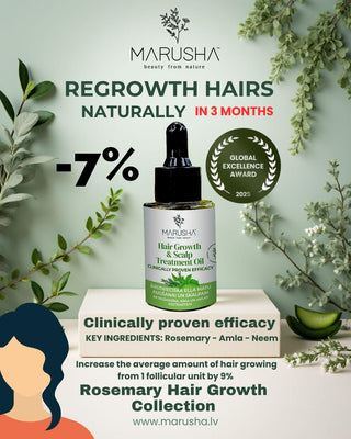 Hair growth oil and Rosemary hair growth oil Rozmarīna eļļa matiem ar atlaidi