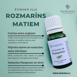 Rozmarīns matiem un pret matu izkrišanu