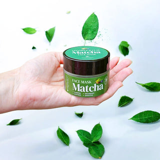 Sejas maska ar matcha zaļo tēju jauniešiem un taukainai ādai