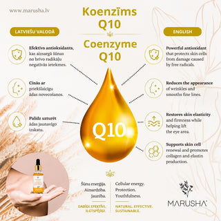 Atjaunojošs Sejas Serums pret grumbām ar CoQ10