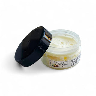 Šī sviests rafinēts bio ādai, sejai un matiem