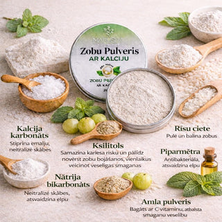 Marusha Zobu tīrīšanas pulveris ar Ksilitols un tā labās īpašības