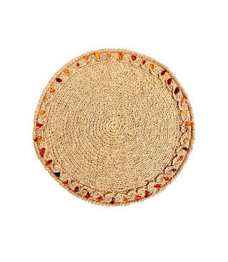 Linen tablecloth with amber - MARUSHA